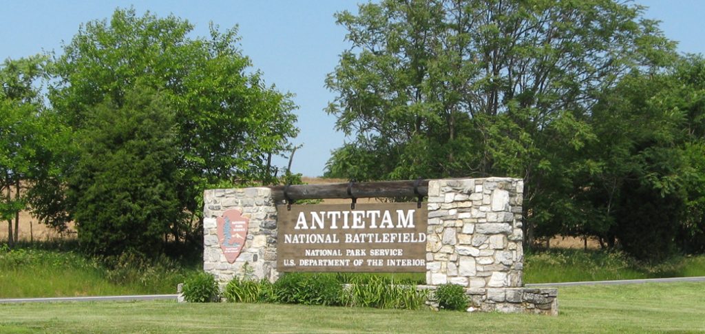 Antietam National Battlefield Sign